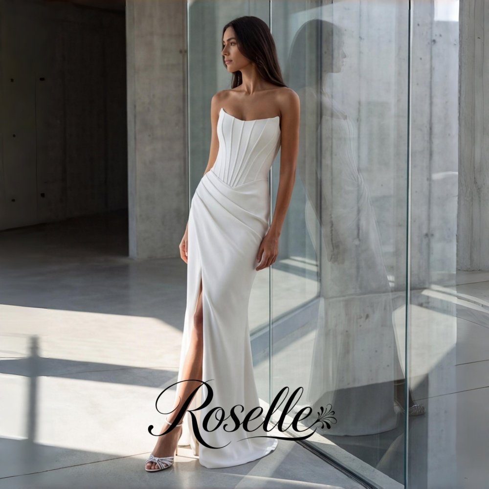 Wedding Qw - ROSELLE 머메이드 심플하고 우아한 웨딩 드레스