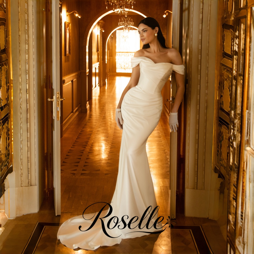 Wedding Qw - ROSELLE 머메이드 심플하고 우아한 웨딩 드레스