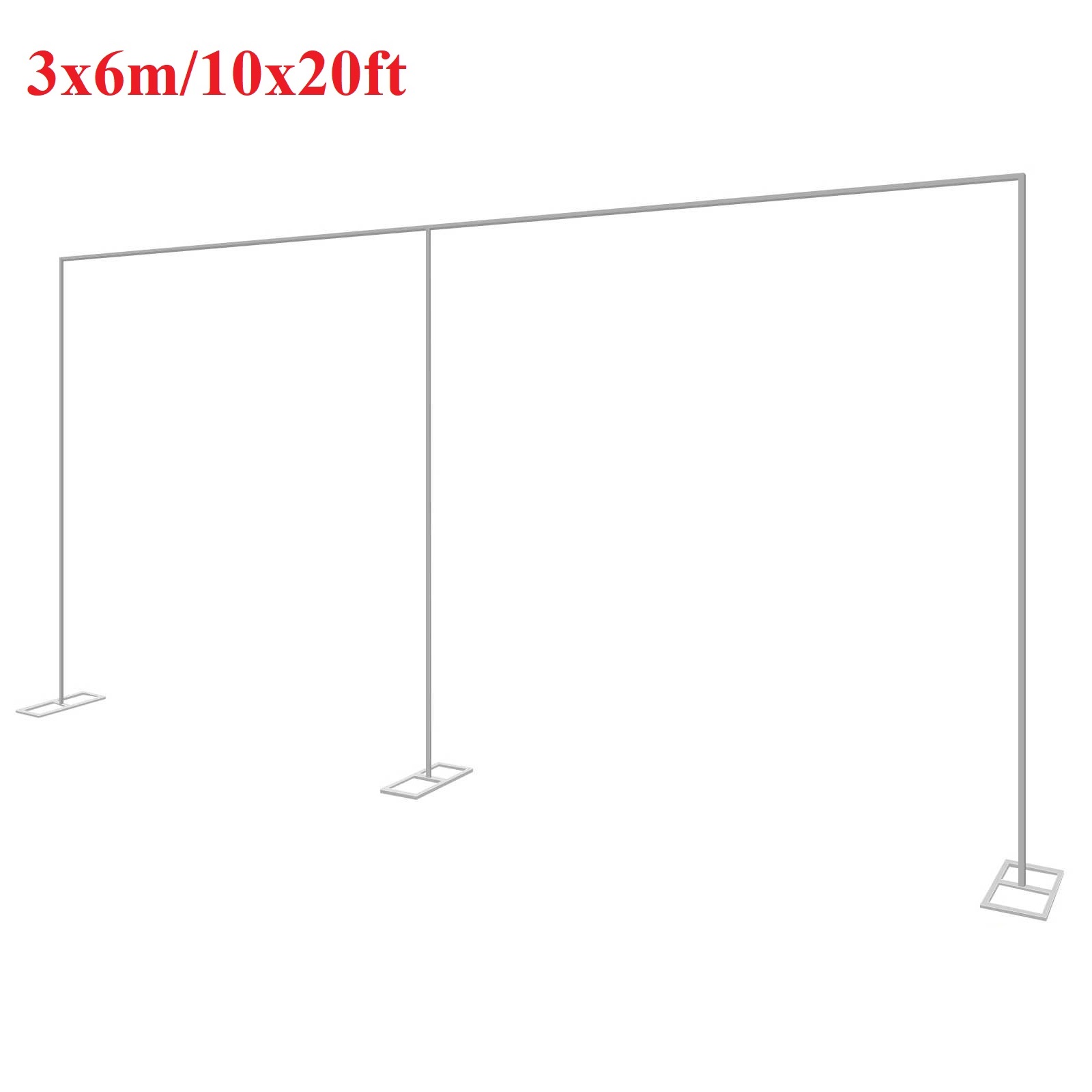 Confetti Balloon Set - 3x6m/10x20ft 금속 웨딩 아치 스탠드 헤비