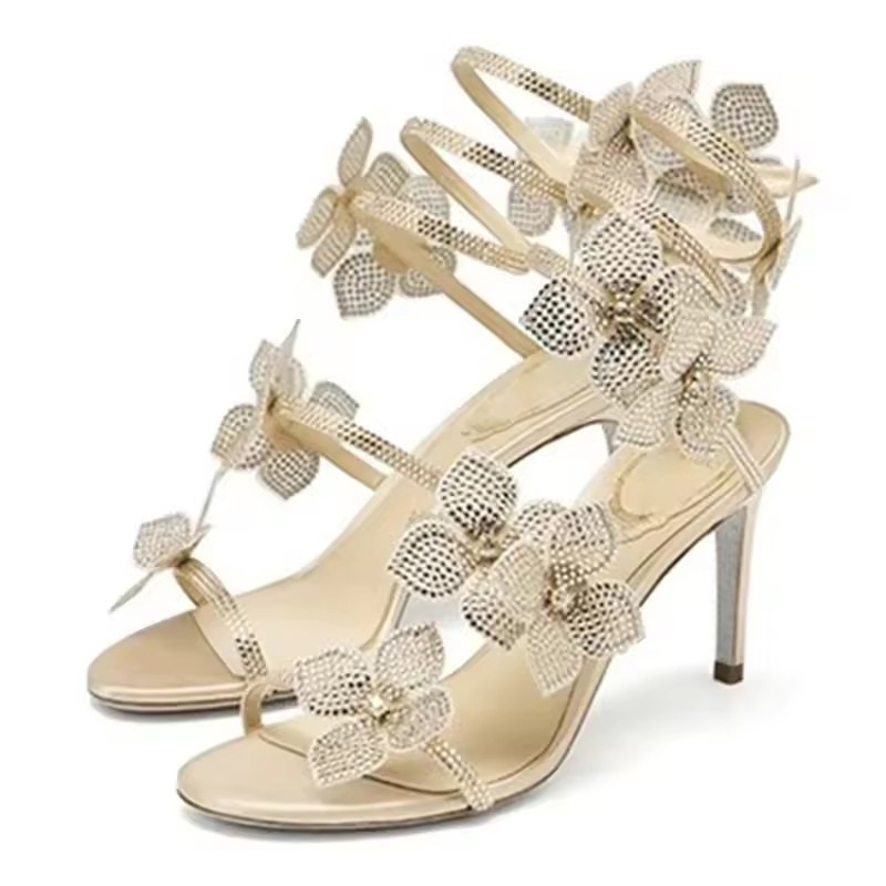 Wedding Super - Eilyken 스트리트 스타일 크리스털 플라워 얇은