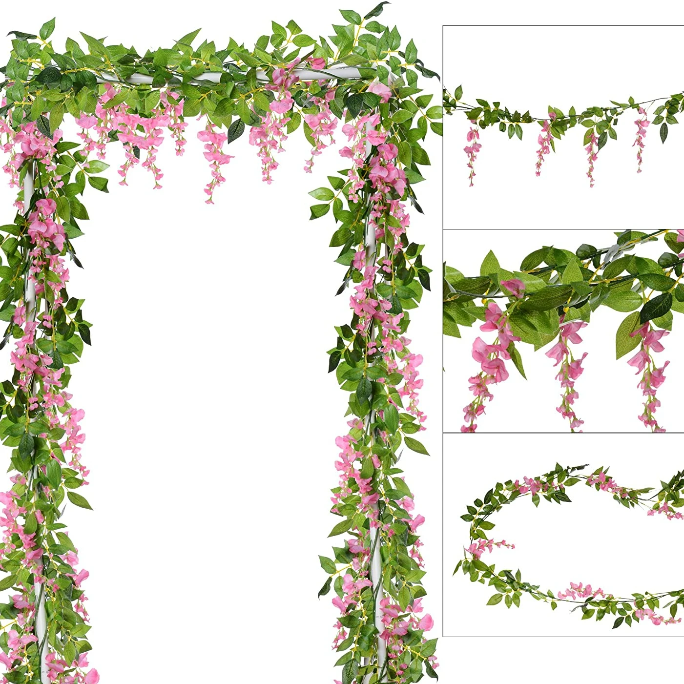 Wedding Arch Flower - 1.8M 인공 꽃 실크 인공 등나무