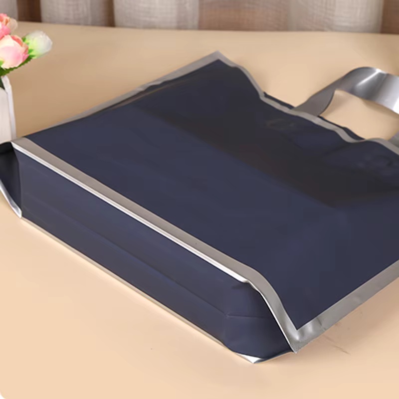 50개입 무광 핸드 쇼핑백, 은색 테두리 선물 가방,  - Wedding Supply Shops 리뷰 및 가격
