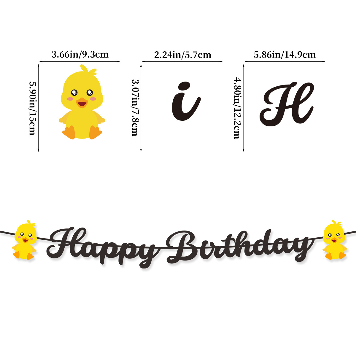 귀여운 수영 오리 테마 생일 축하 배너 케이크 토퍼 풍 - Confetti Balloon Set 리뷰 및 가격