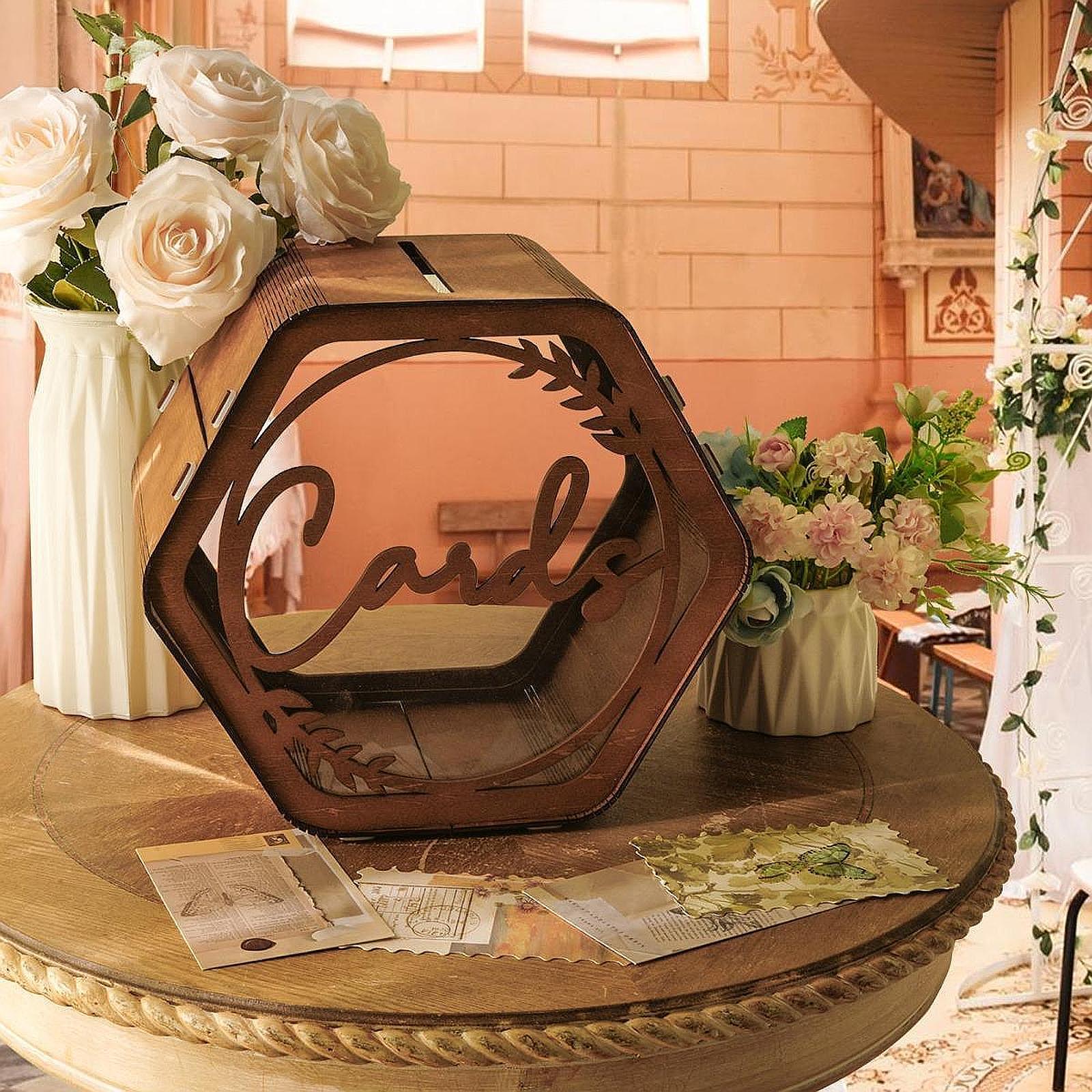 웨딩 카드 박스, 봉투, 돈 박스, 센터피스, 러스틱  - Wedding Card Box 리뷰 및 가격