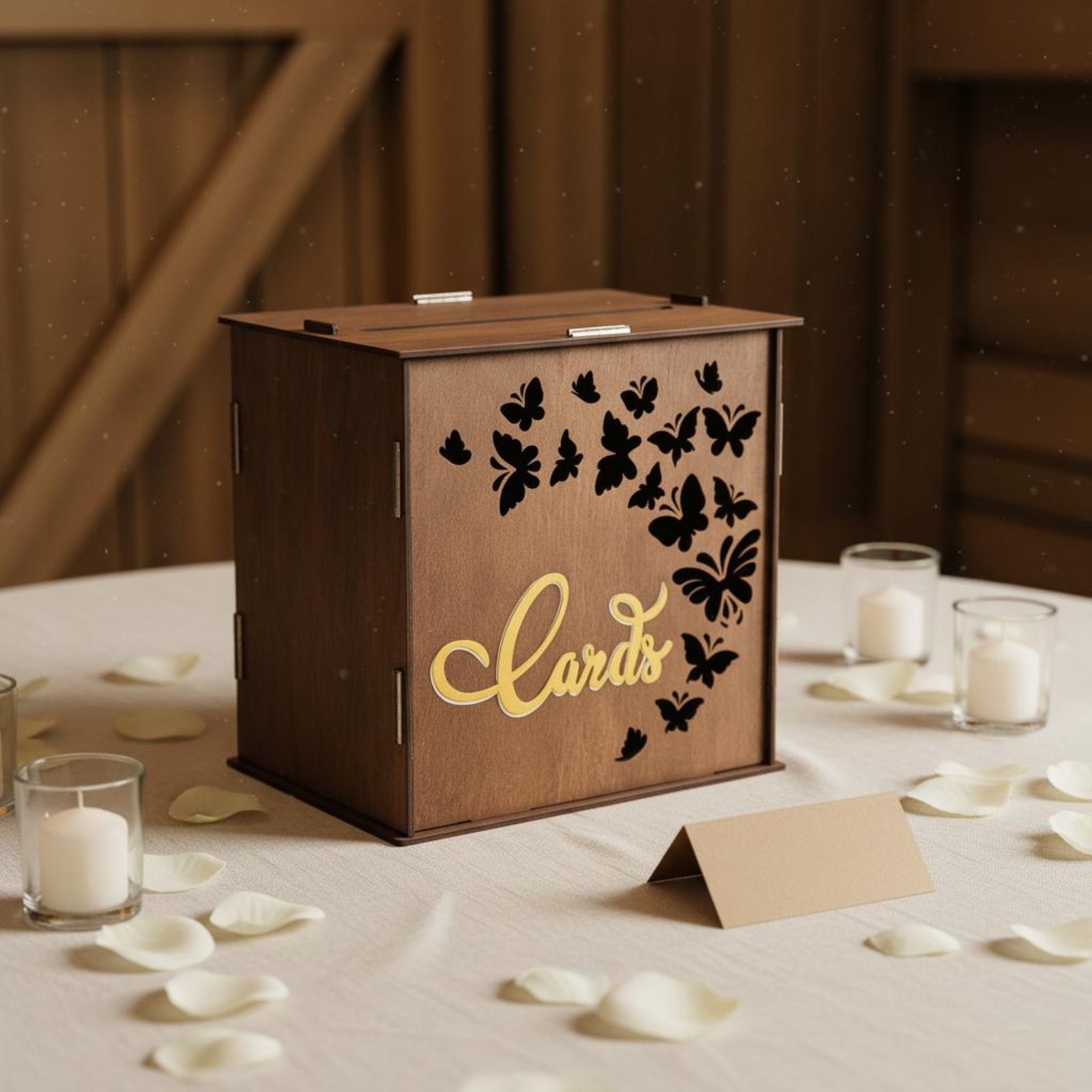 웨딩 카드 박스 카드 슬롯 나무 카드 박스 파티 장식 - Wedding Card Box 리뷰 및 가격