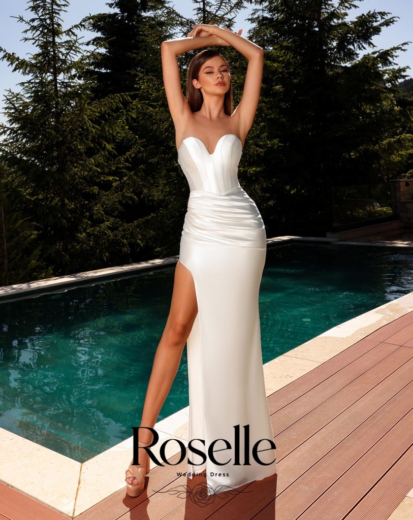 ROSELLE 우아한 시스 웨딩 드레스 스윗하트 하이  - Wedding Qw 리뷰 및 가격