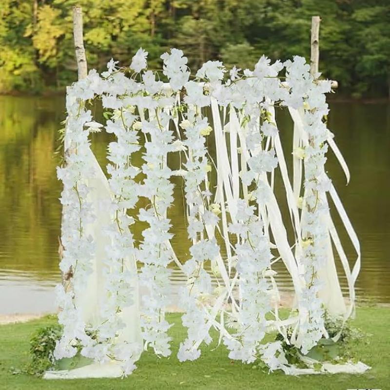 180cm 인조 벚꽃 화환 웨딩 아치 정원 배경 홈 파 - Wedding Arch Flower 리뷰 및 가격