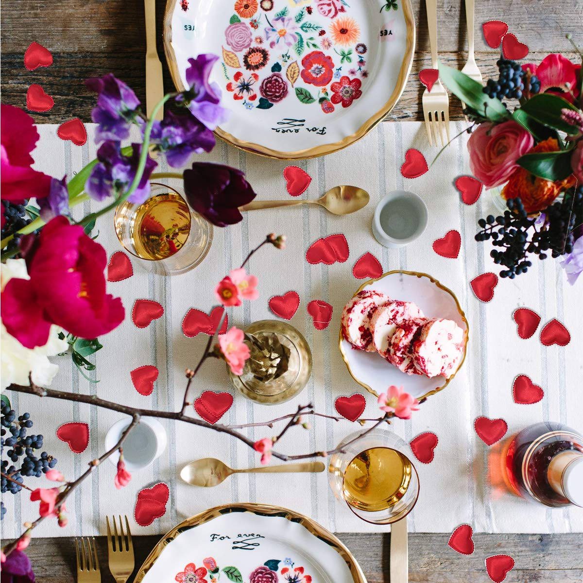발렌타인 데이 200Pcs 로맨틱 패딩 패브릭 던지기  - Wedding Hampers 리뷰 및 가격
