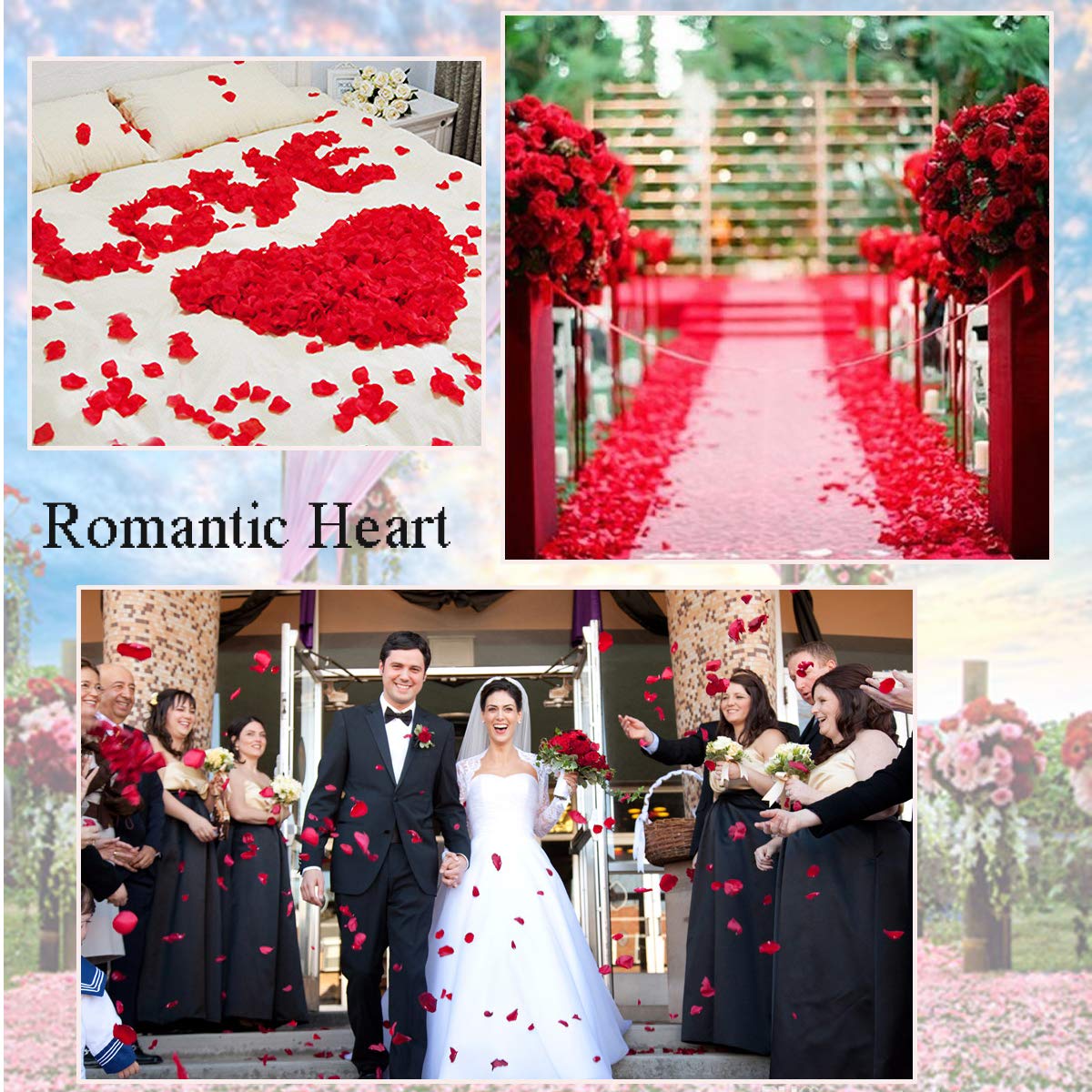 발렌타인 데이 200Pcs 로맨틱 패딩 패브릭 던지기  - Wedding Hampers 리뷰 및 가격